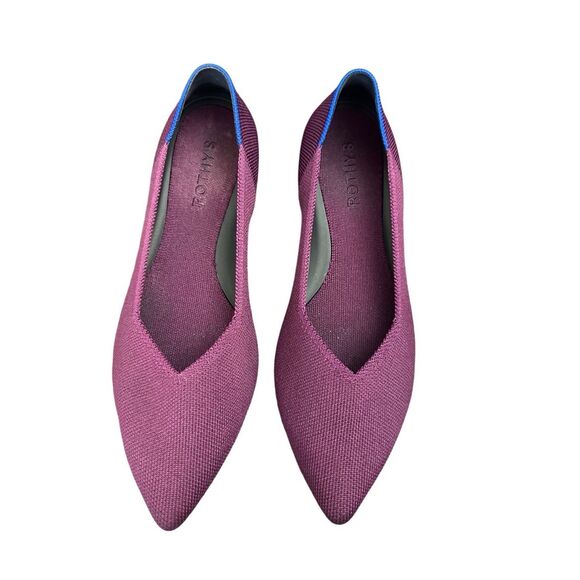 ROTHYS Pointed Toe Flats Sz 9 - Picture 1 of 8